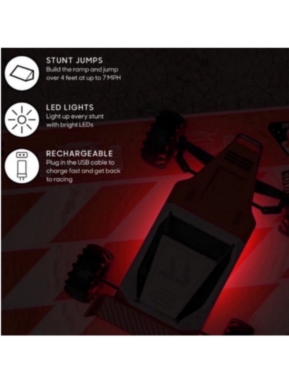 Sharper Image Remote Control Stunt Jump Rover with Jumping Ramp - Picture 2 of 3